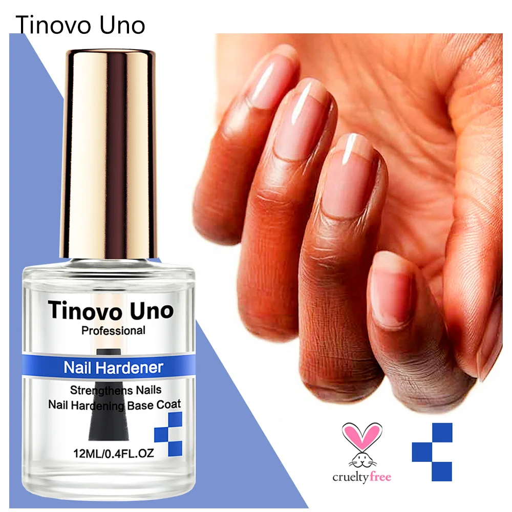 Увлажнитель для ногтей Tinovo Uno, 12 мл, усовершенствованная формула, усилитель, система роста ногтей, Базовое покрытие, сушка на воздухе, прозрачный лак для ногтей, уход за лаком