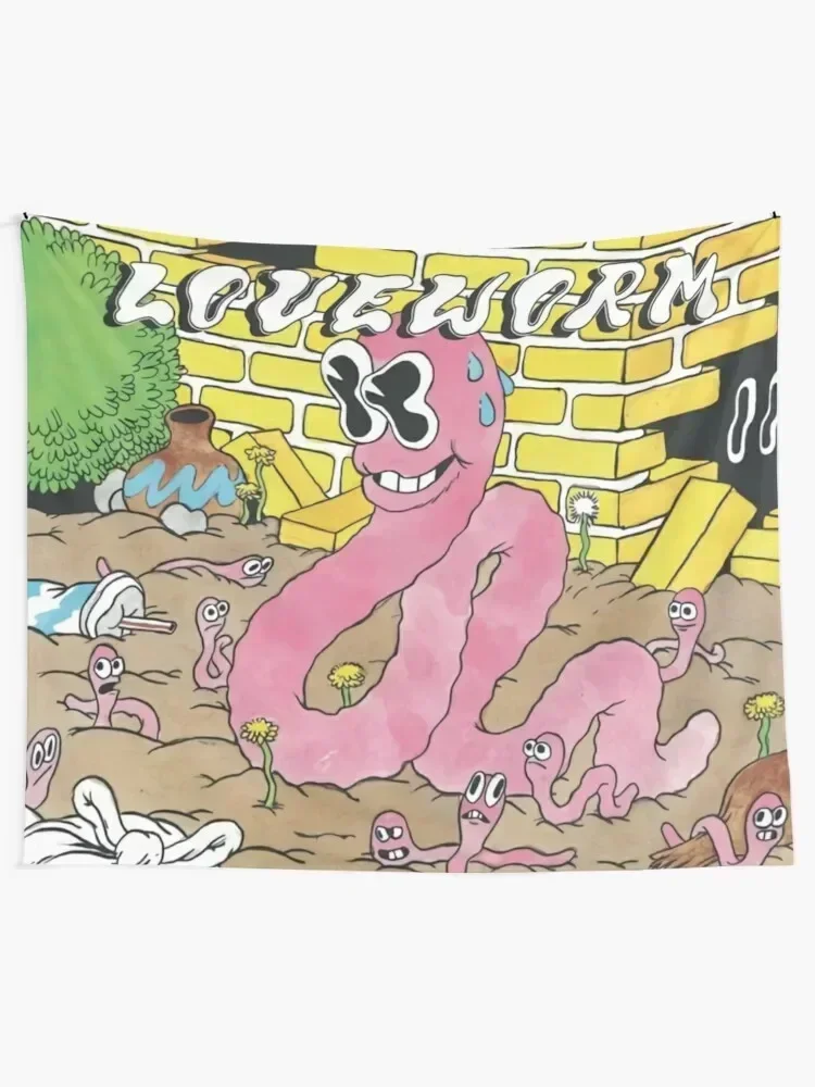 Фото Beibadoobee-гобелен Loveworm Эстетические украшения для комнаты Эстетическое украшение Декор для спальни Эстетический гобелен №2