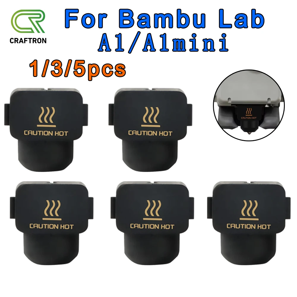 Силиконовые носки A1 для Bambu Lab A1 Mini Case Нагревательный блок для 3D-принтера Силиконовый чехол A1 Hotend Теплоизоляционный чехол