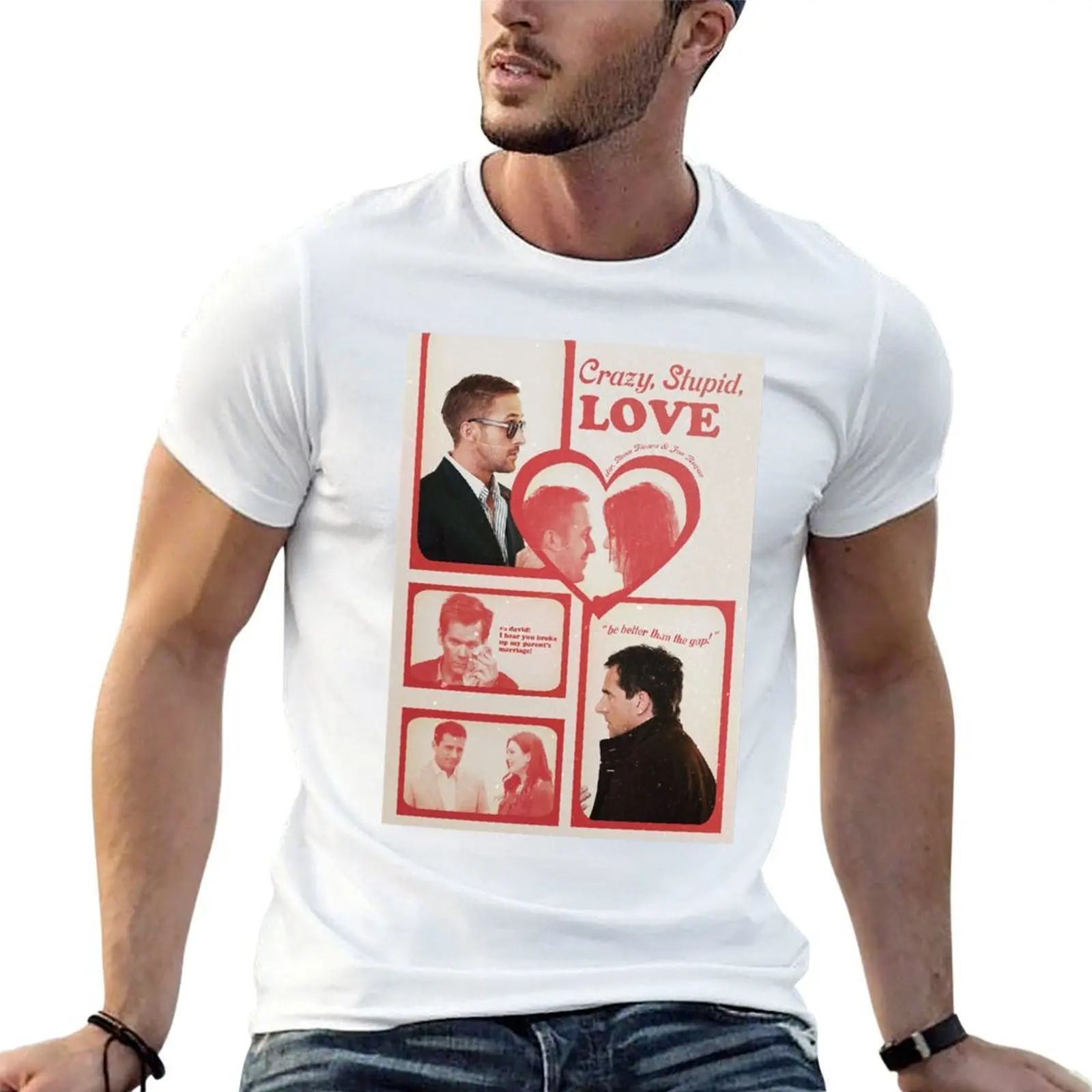 Футболка Crazy Stup Love For Fans, мужская футболка из 100-процентного хлопка, футболка с индивидуальным принтом