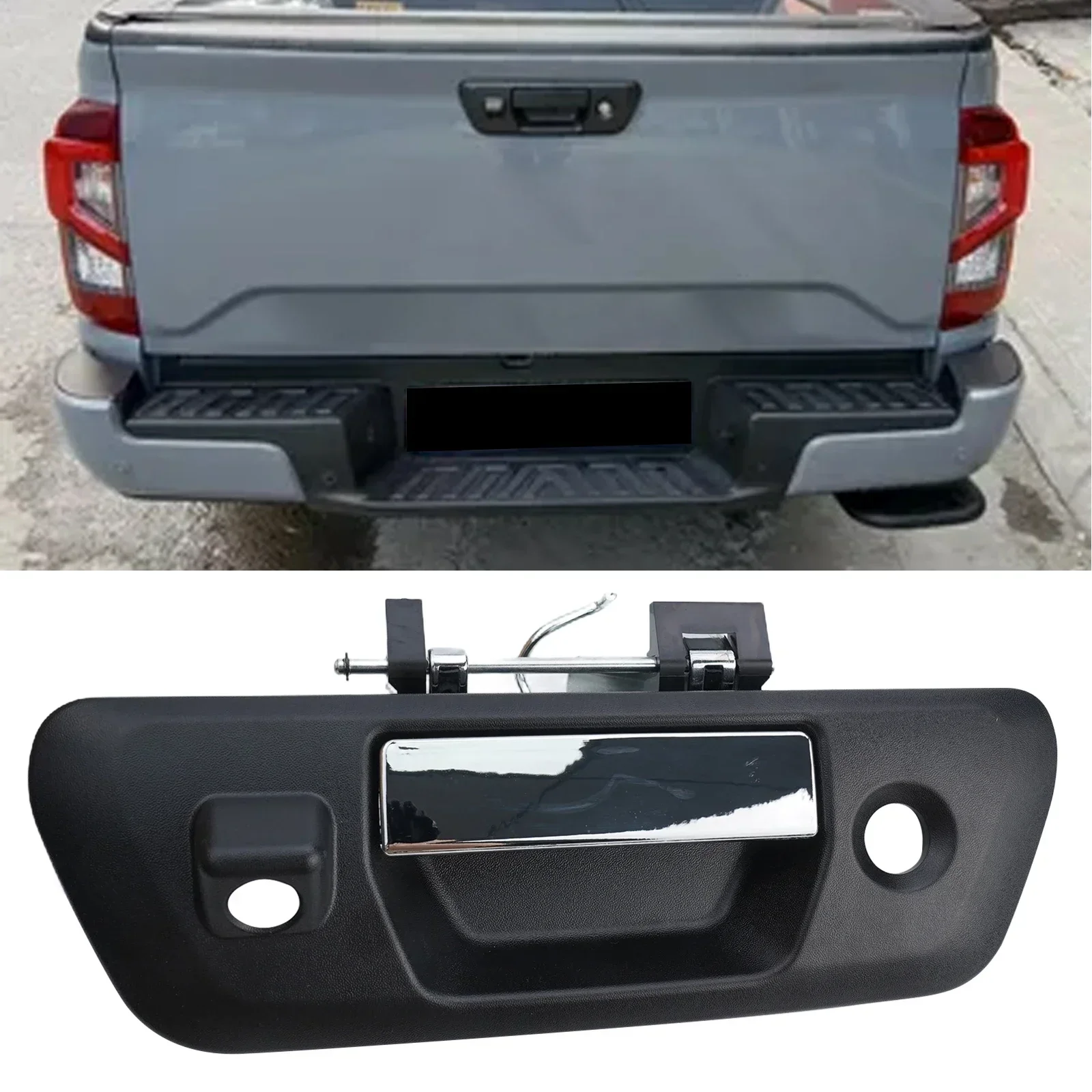 Ручка задней двери автомобиля для Nissan для Navara для Np300 2015-2019 # 90606-4JG0C Автомобильные аксессуары с отверстием для ключа камеры