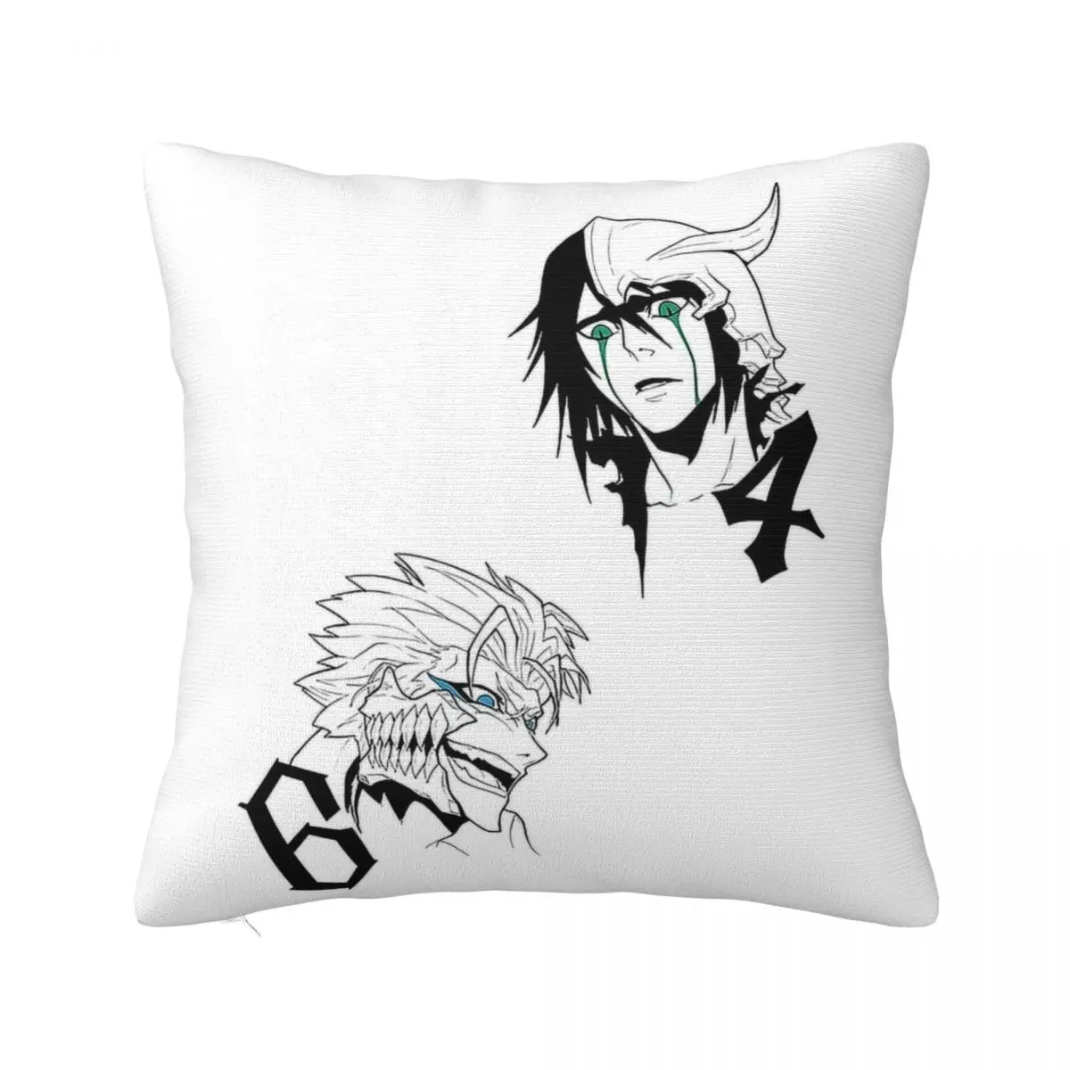 The Best Two Espadas Square Pillow Белая квадратная подушка