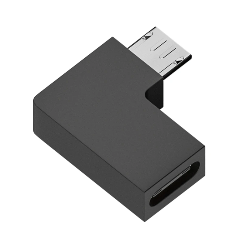 Фото Бестселлер Micro USB -мужчина к типу C Женский 90 -градусный адаптер удлинительного угла USB C Вверх вниз разъем для ноутбука №5