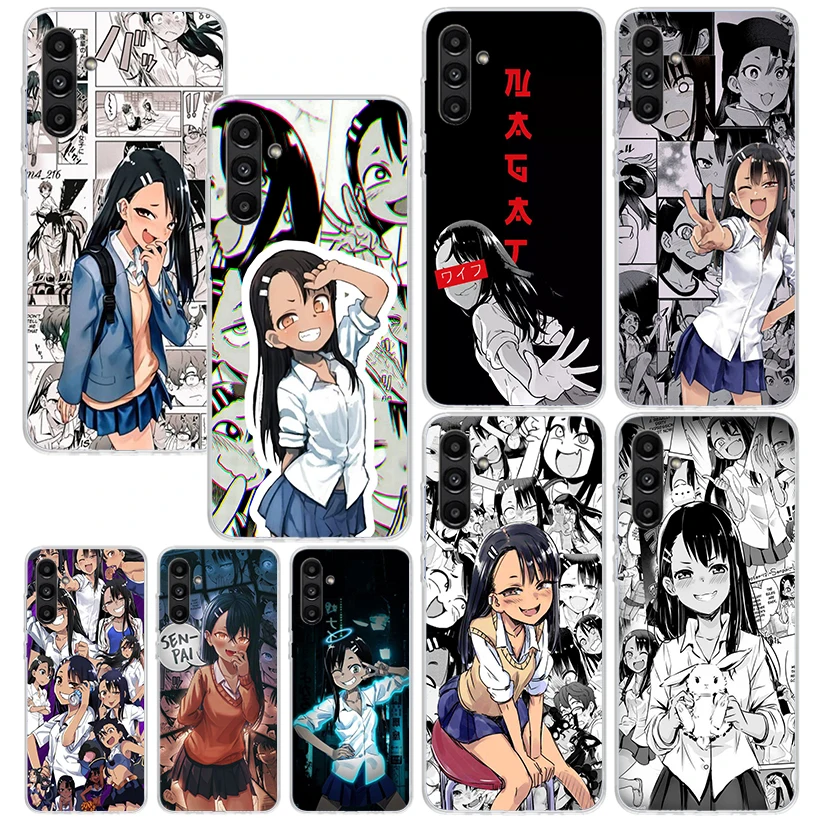 Эстетический чехол для телефона Nagatoro San Anime для Samsung Galaxy A16 A26 A36 A56 A15 A25 A35 A55 A14 A24 A34 A54 A13 A23 A33 A53 A05S