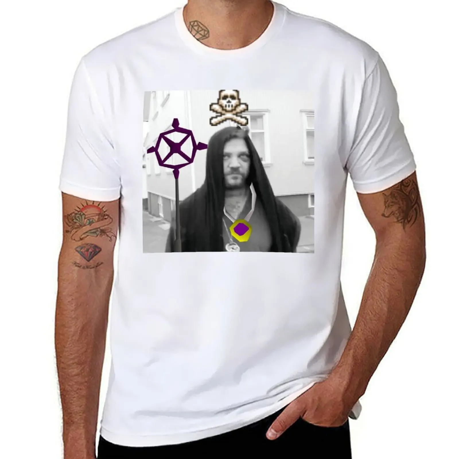 Футболка OSRS Pker Bam, хлопковая футболка, 100% мужская футболка, футболка с рисунком