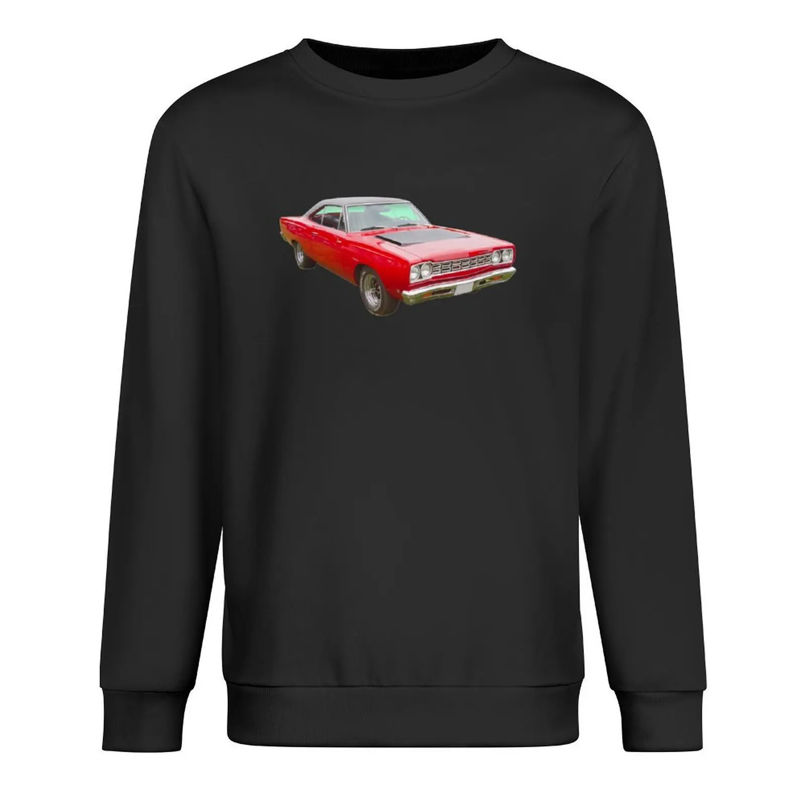 Красный пуловер Plymouth Roadrunner Muscle Car 1968, мужская толстовка, корейская одежда, мужской зимний свитер, новые толстовки