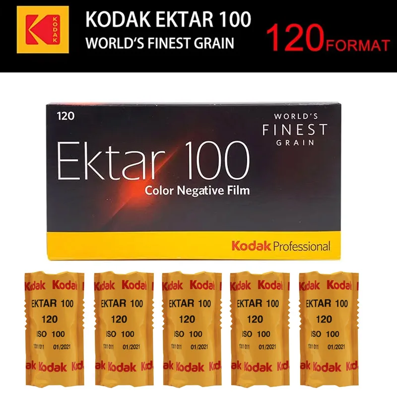 Оригинальная американская контактная пленка Kodak Ektar 120 цветов Profess89 Подходит для пленочных камер Fujifilm Kodak 120