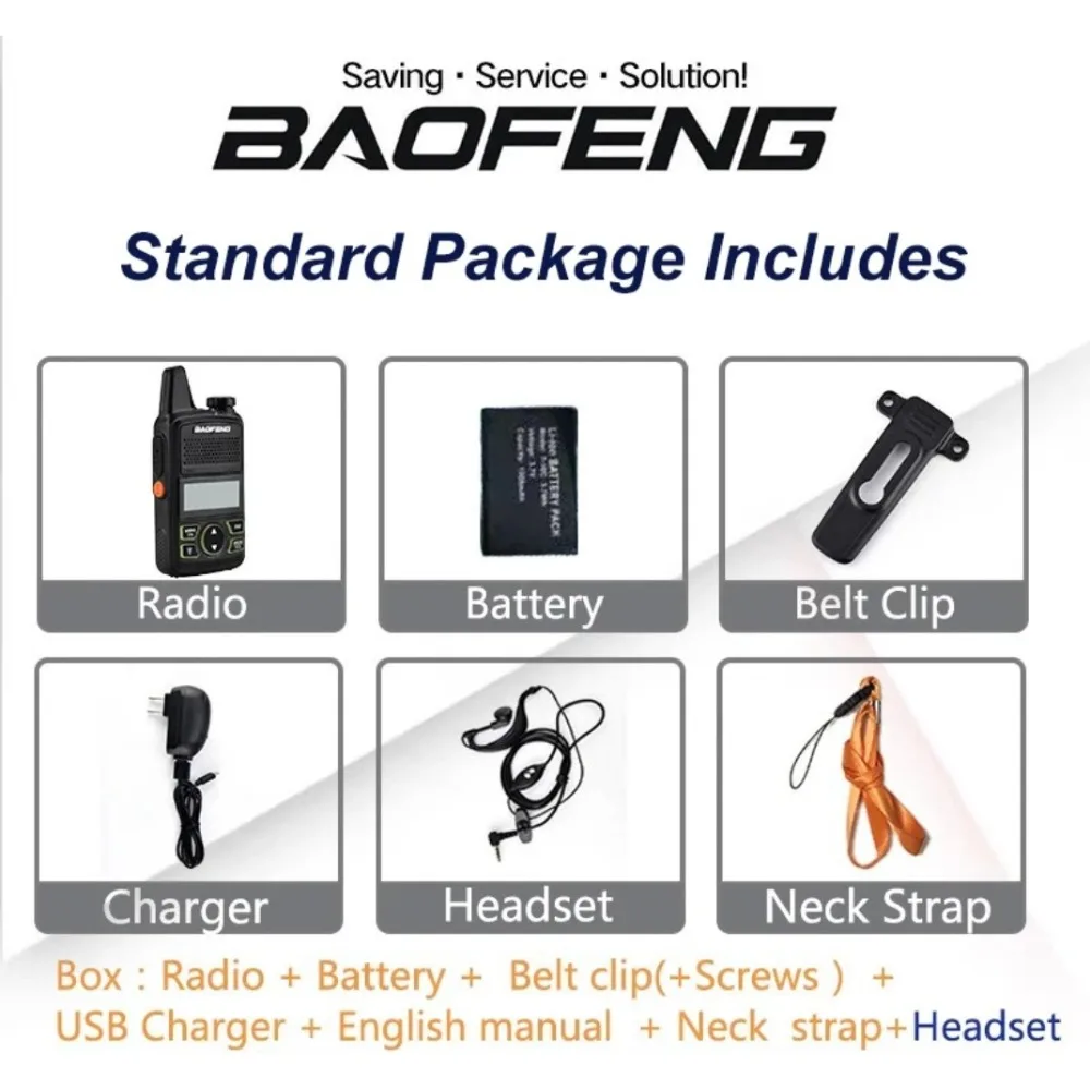 Фото Baofeng BF-T1 MINI Walkie Talkie Kids Woki Toki USB зарядное устройство детский домофон HF трансивер переносной CB любительские радиостанции UHF передатчик №2