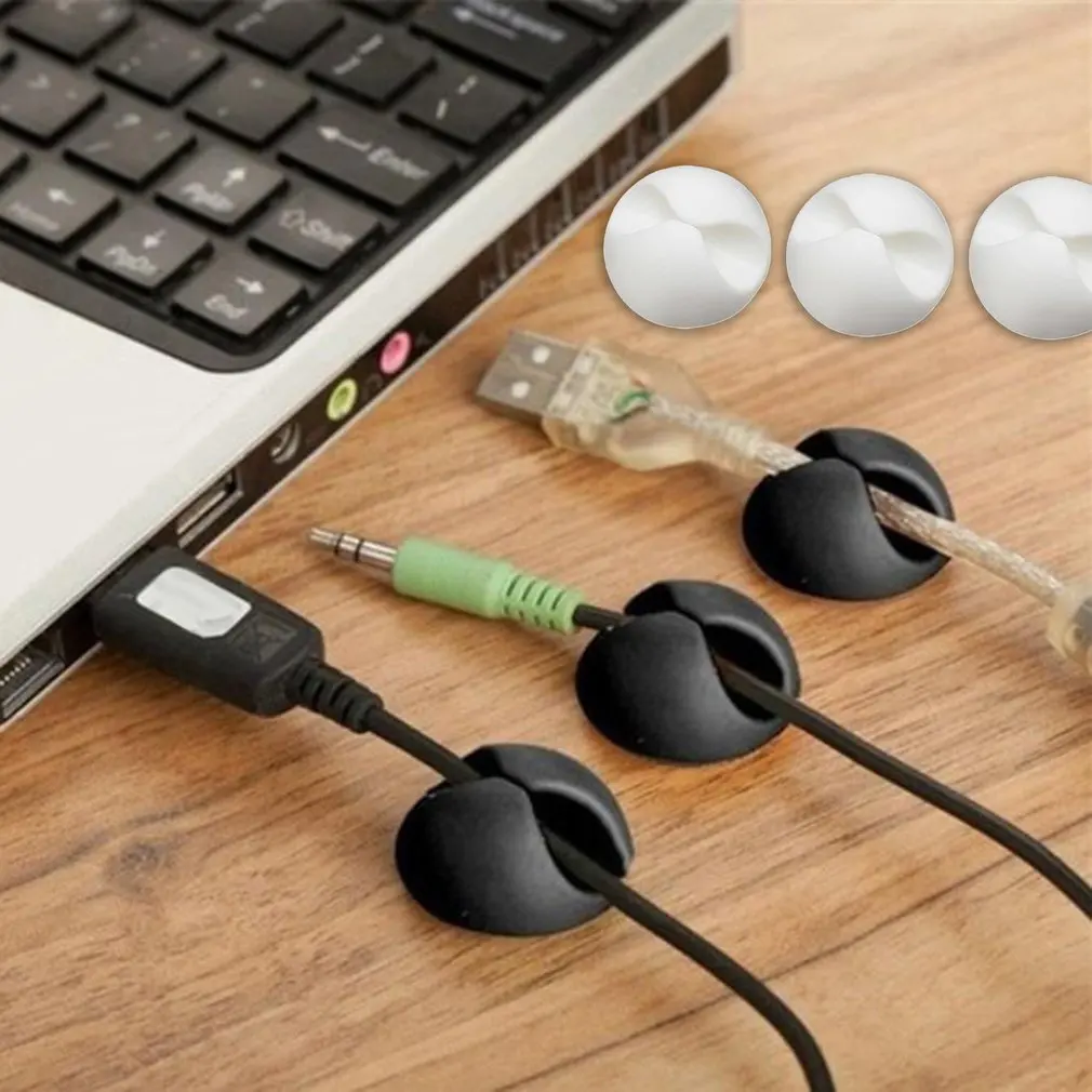 20 шт., устройство для намотки кабеля, шнур для зарядного устройства USB, держатель для шнура, органайзер, держатель, зажим для стола, аккуратный органайзер, органайзер для кабеля, безопасный стол