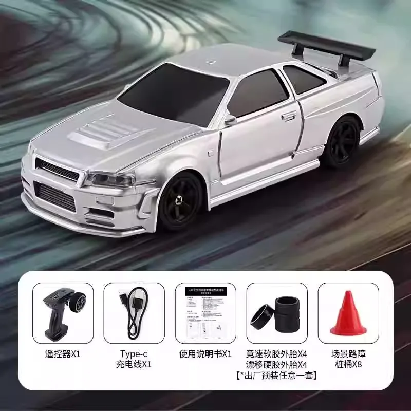 Фото Новый 1/43 обновленный радиоуправляемый автомобиль, мини-гоночные автомобили без гироскопа, дистанционное управление, дрифт 4wd, внедорожная высокоскоростная модель автомобиля, игрушки №3