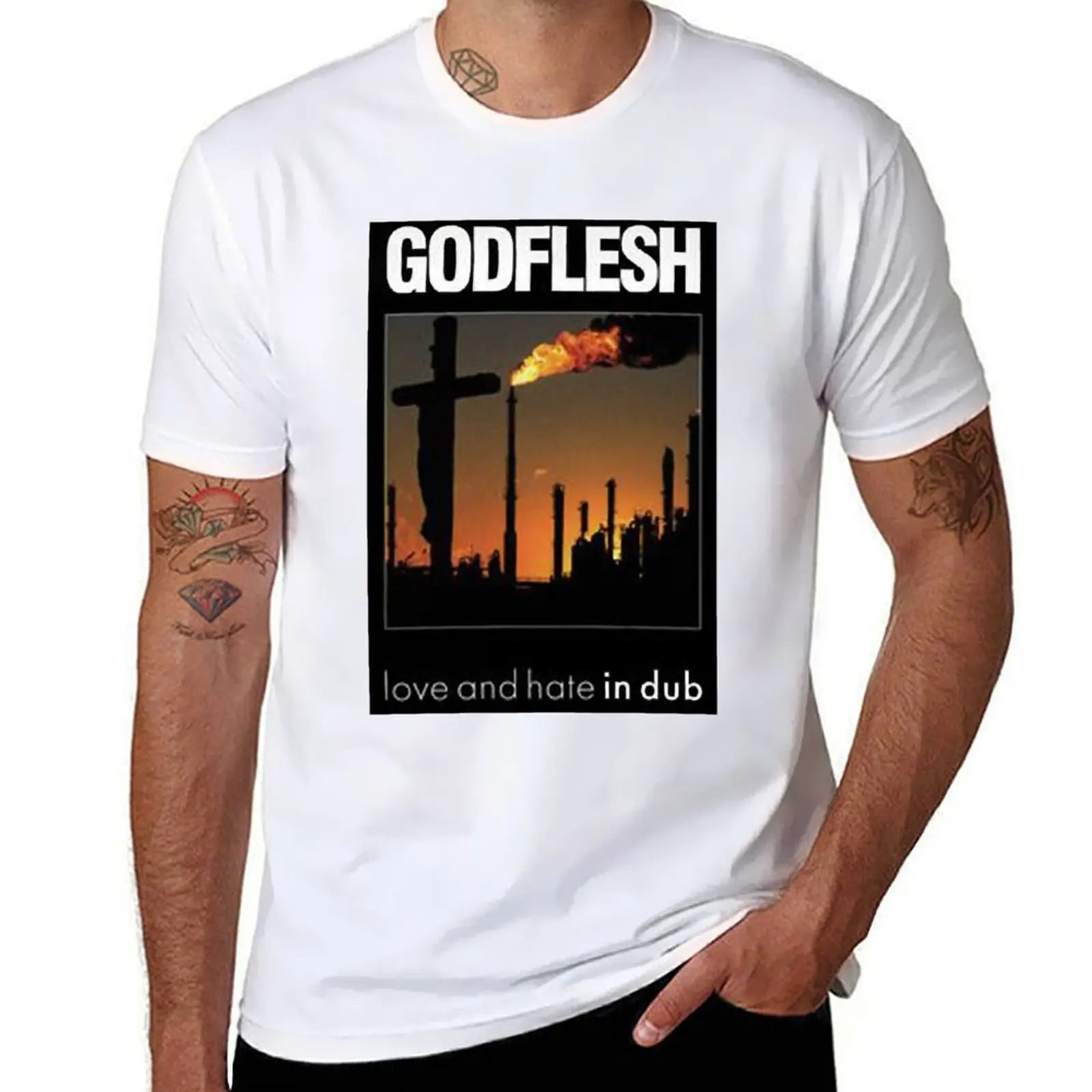 Футболка Godflesh For Fans, мужские футболки с рисунком, мужская футболка из 100% хлопка