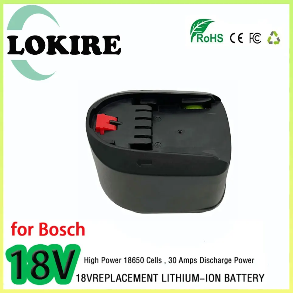 Литий-ионная аккумуляторная батарея 18 в для Bosch Tools PSB PSR PST 18 Li-2 4800 2607335039 (только для