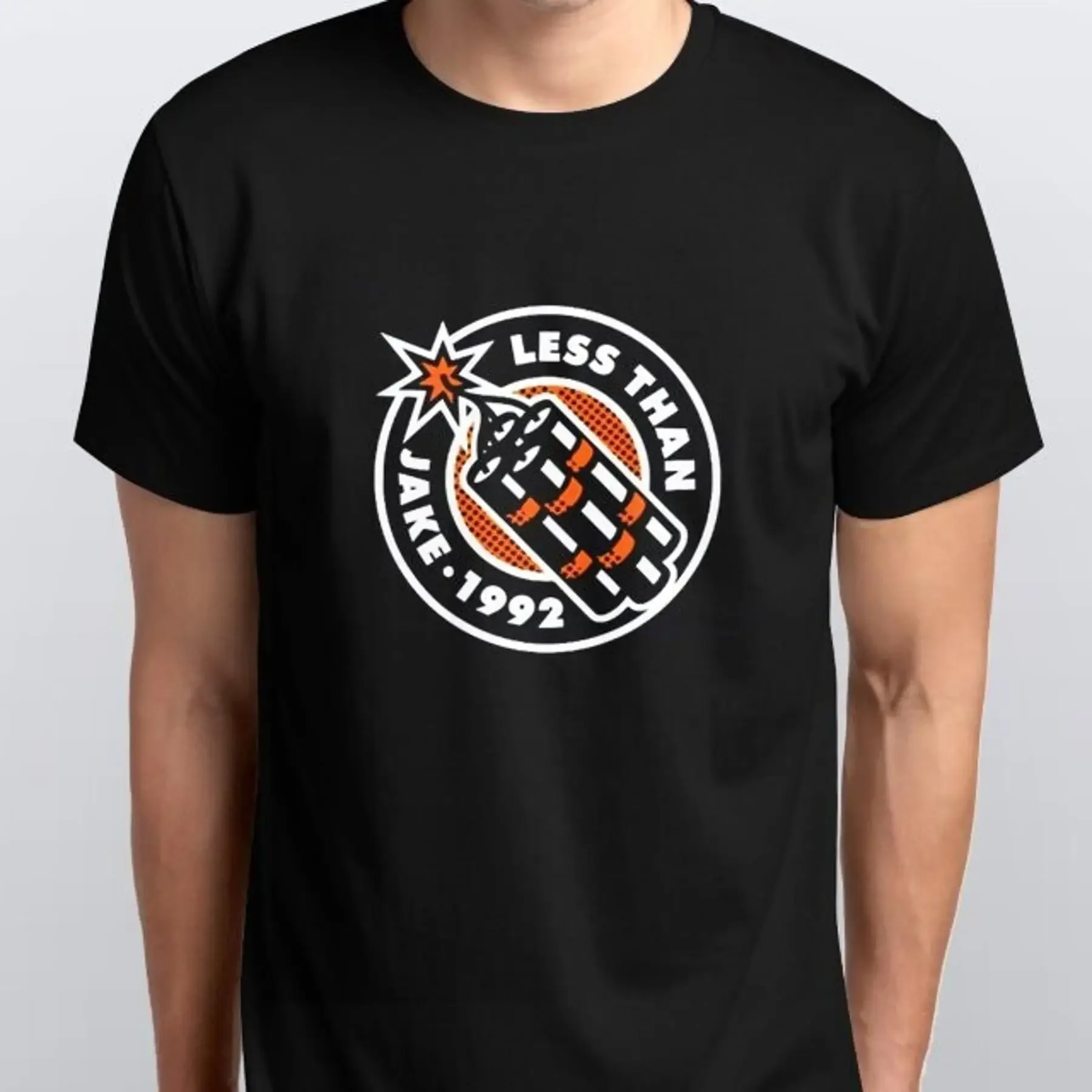 LESS THAN JAKE ii новая черная футболка размеры S M L XL XXL цвета Черный, Белый