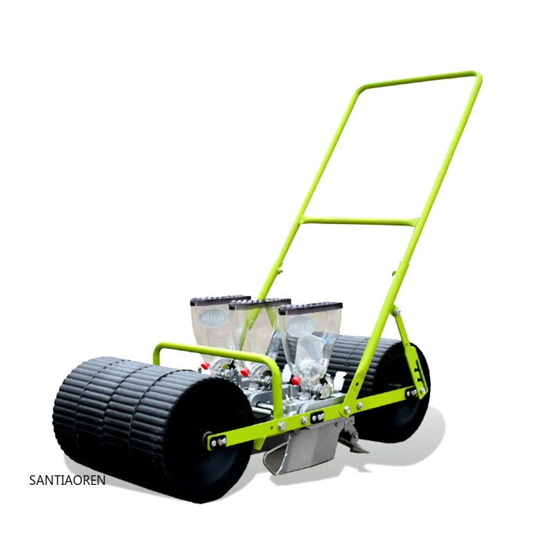 Small 3-Row Agricultural Manual Planter Electric Gasoline Model Vegetable Seeder Transplanter Hand Push Onion Seeder for Small