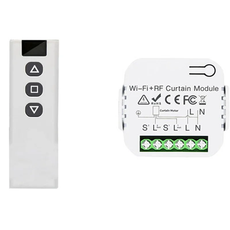 Переключатель для штор Tuya Smart Life, Wi-Fi, 433 МГц