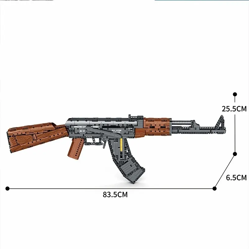 1366 шт, AK47 модель винтовки, строительные блоки, военное армейское оружие, имитация оружия, модель, кирпичи, детские игрушки, подарки на праздник (art.: 3920c4795cc8c) - 3920c4795cc8c