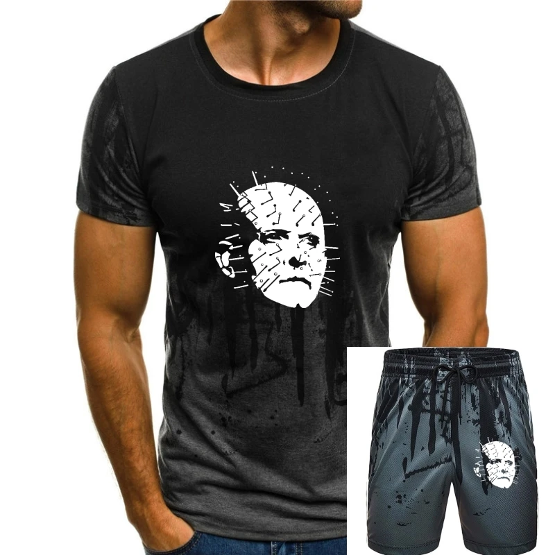 Название: футболка Pinhead Hellraiser 80-х культовый ужас, вдохновленный фильмом, женская футболка, Мужская футболка