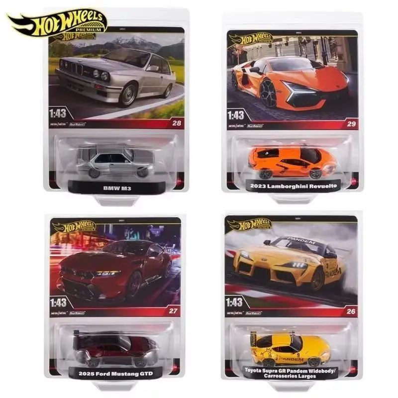 Фото Новые литые под давлением автомобили премиум-класса Hot Wheels в масштабе 1:43, Bmw M3, Toyota Ford Gtd Lamborghini, коллекционная литая под давлением модель автомобиля из сплава №2