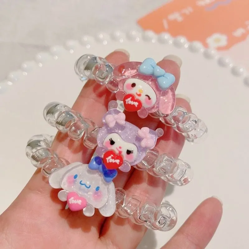 Sanrio Hello Kitty мультяшные повязки для волос аниме фигурки Kuromi Cinnamoroll повязки для волос аниме товары украшения подарки на день рождения для девочек