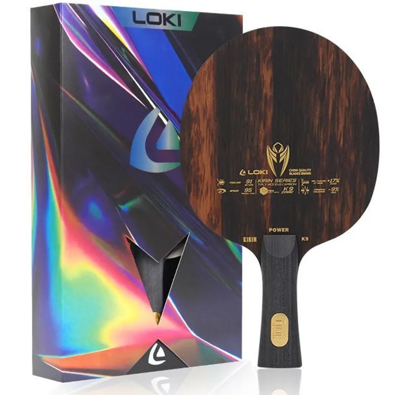 Фото LOKI K9 K10 K11 KIRIN Профессиональное лезвие из углеродного волокна OFF+ K7 из чистого дерева, оригинальное лезвие для настольного тенниса LOKI для пинг-понга №2