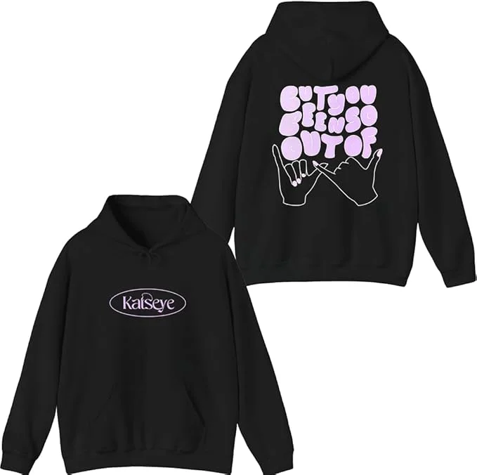 Katseye Merch Touch иллюстрация толстовка с принтом унисекс для мужчин и женщин пуловер с длинными рукавами топ Толстовки и свитшоты