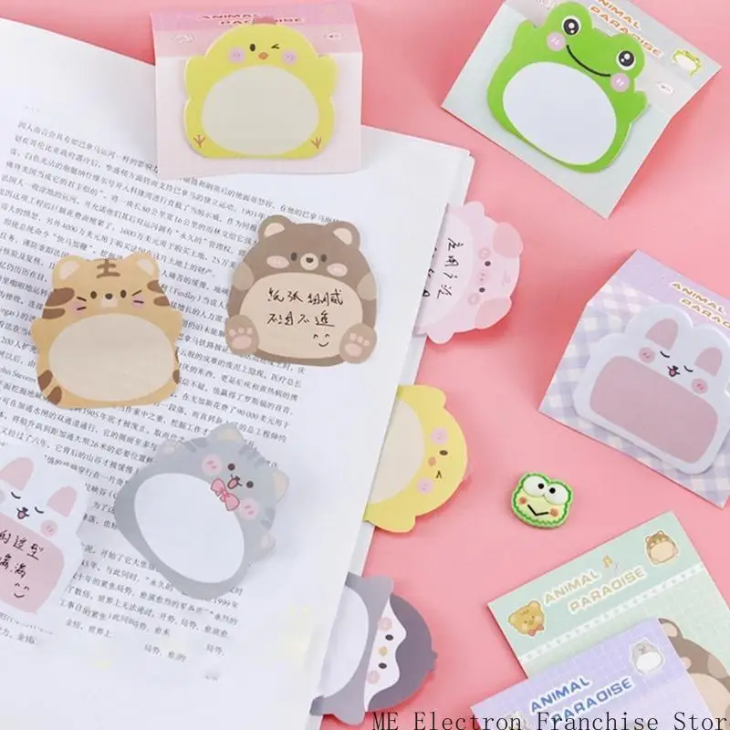 Фото T5EA Cartoon Adhesive Notes 60x58 мм карманные ноты маленькая бумага для ноты. №3