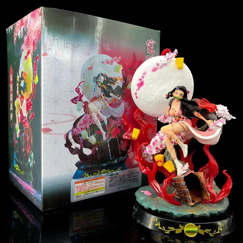 Demon Slayer Bloodstorm Stove Nezuko Hanamaru, большой размер, Коллекционная фигурка, аниме-модель, игрушка, подарок на день рождения, экшн-коллекционеры, предмет