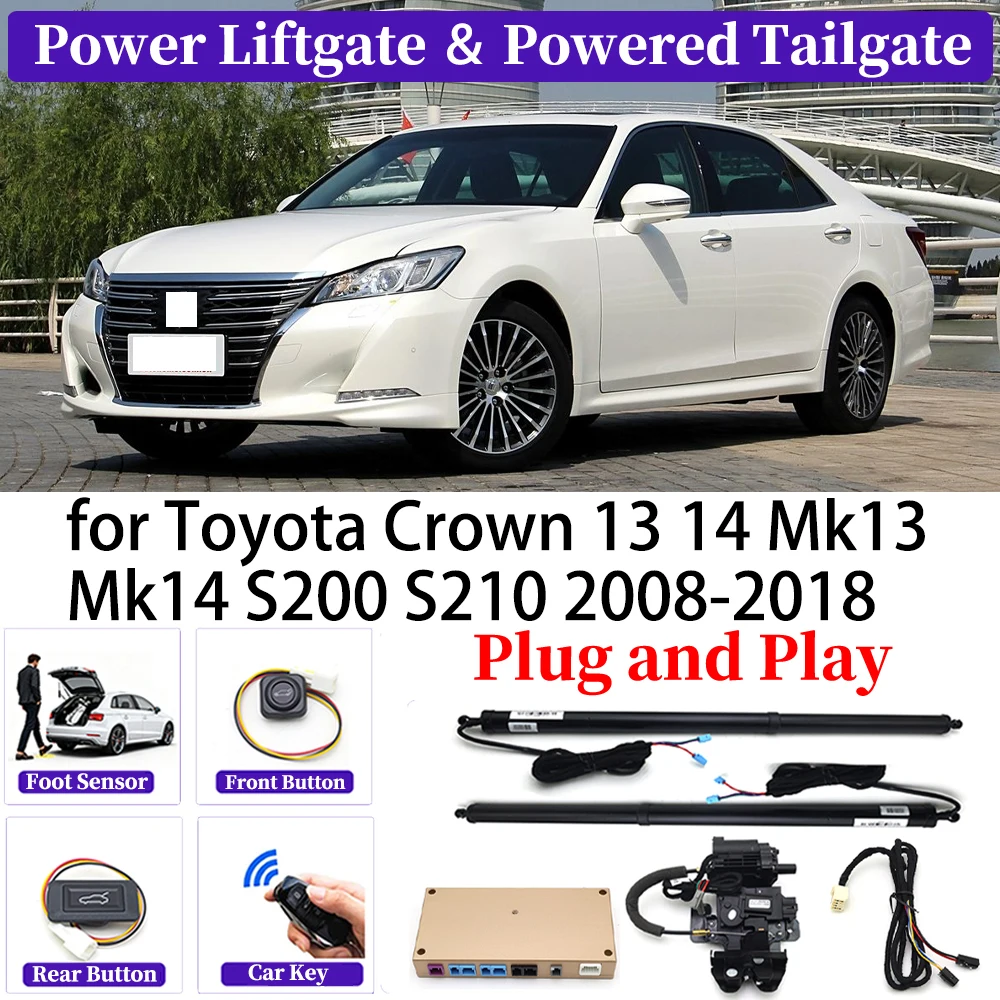Для Toyota Crown 13 14 Mk13 Mk14 S200 S210 2008-2018 OEM автомобильный комплект автоматической задней двери с электроприводом умная автоматическая электрическая система задней двери