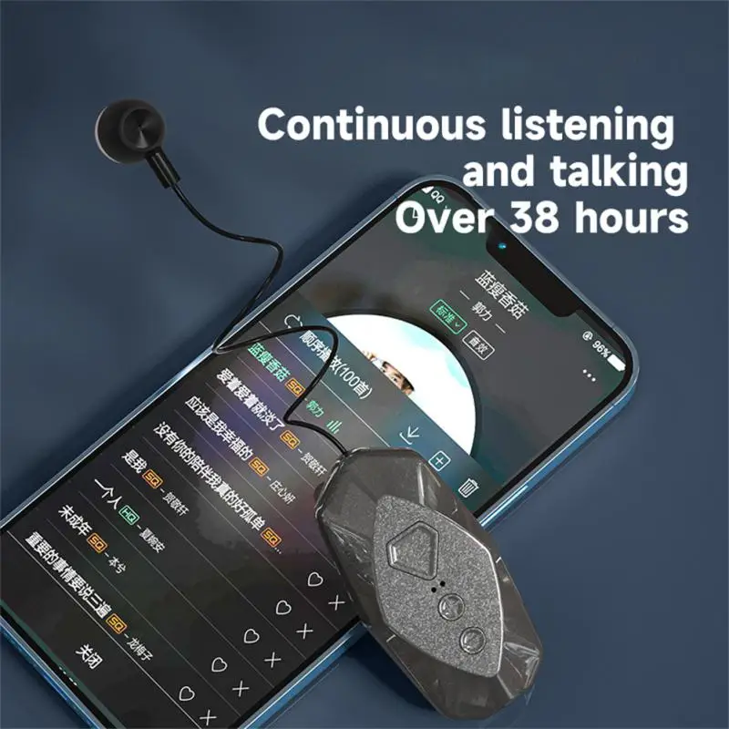 Фото Беспроводные наушники с ушным крючком, гарнитура Bluetooth 5,2, Спортивная петличная беспроводная гарнитура с зажимом, наушники-вкладыши для водителя №4