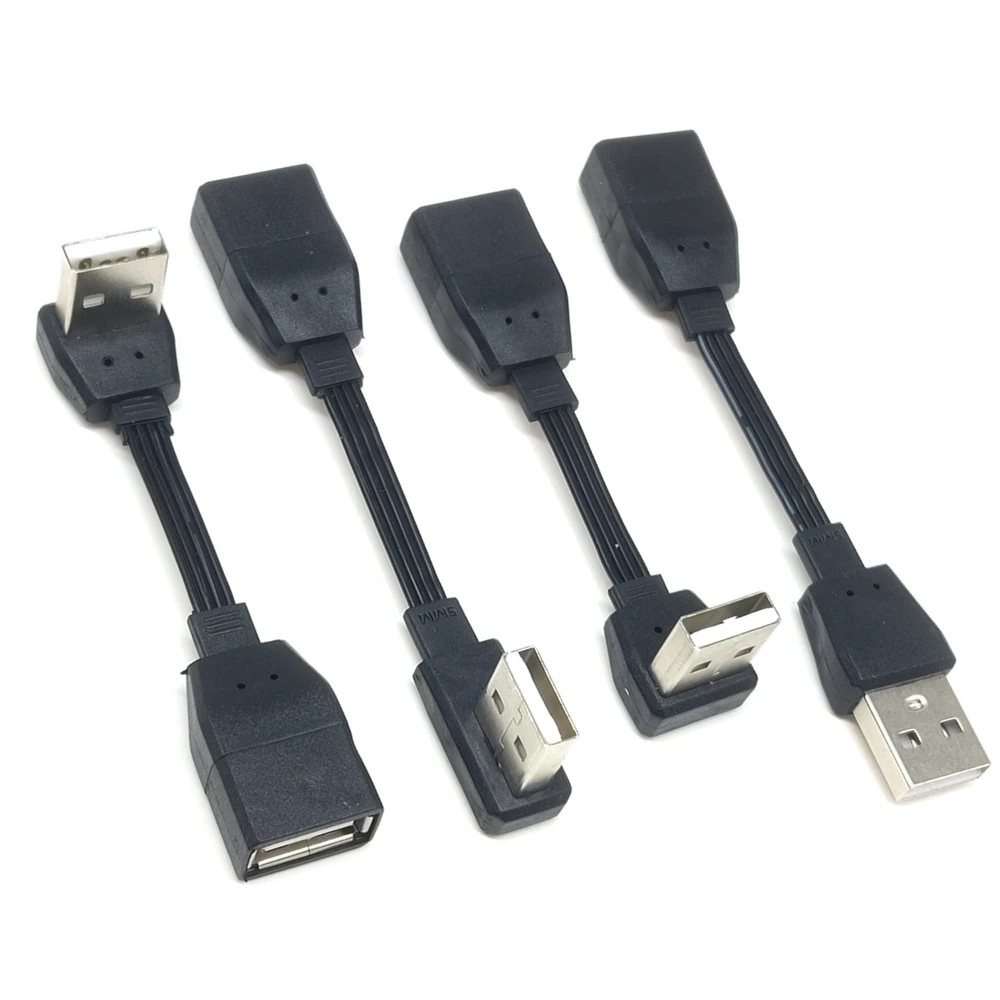 Плоский Удлинитель USB 2,0 10 см штекер-гнездо Кабель USB 2,0 30 см с кабелем с панельным креплением 50 см 100 см