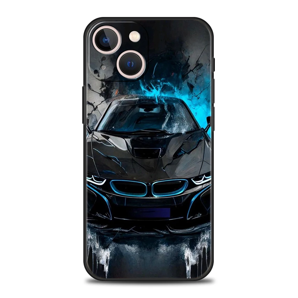 Фото Чехол для телефона iPhone 16, 15, 14, 13, 12, Pro Max 16e 11 Pro Max 7, 8 Plus XS, противоударный, мягкий, из ТПУ, крутая сумка для спортивного автомобиля №4
