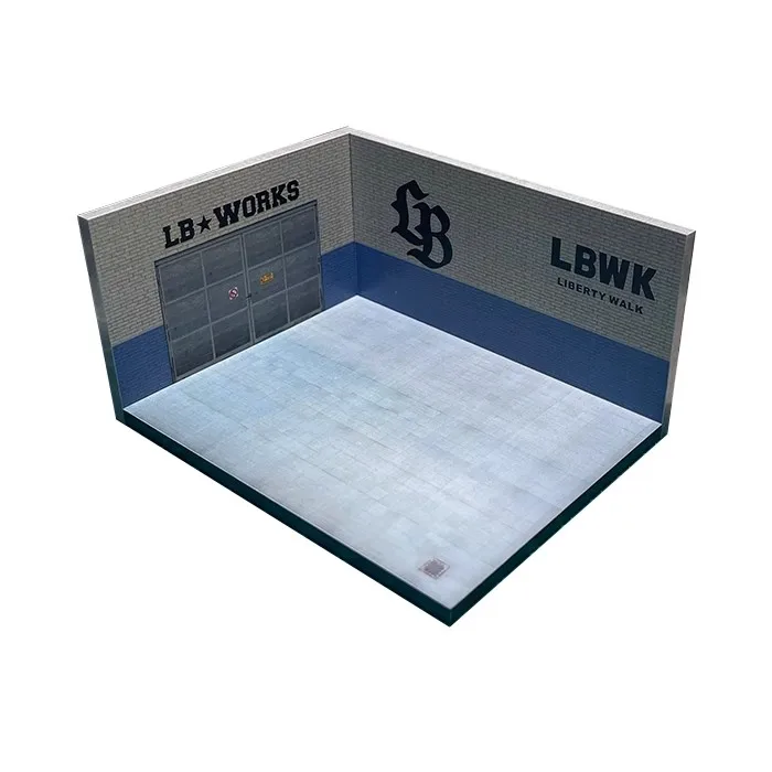 Фото Реквизит для сцен 1:64, парковка серии LBWK, мини-гаражный отсек для обслуживания, часть диорамы №4