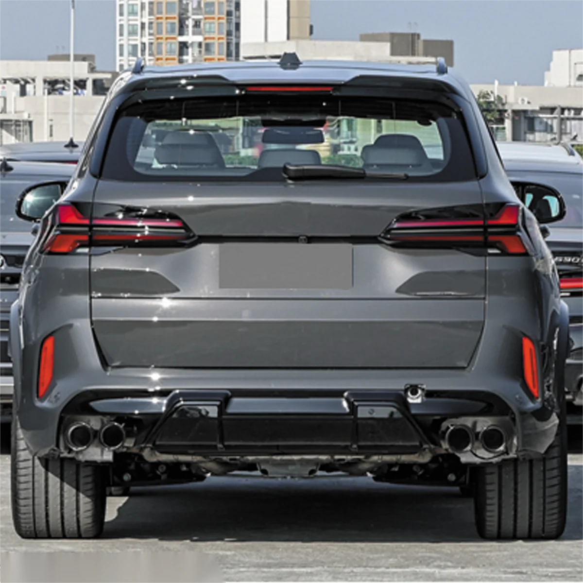 Фото Комплект кузова автомобиля для BMW X5 G05/G18 2023+, обновление до X5M, задний диффузор, спойлер, комплект кузова, передний задний бампер, решетка сбоку №4
