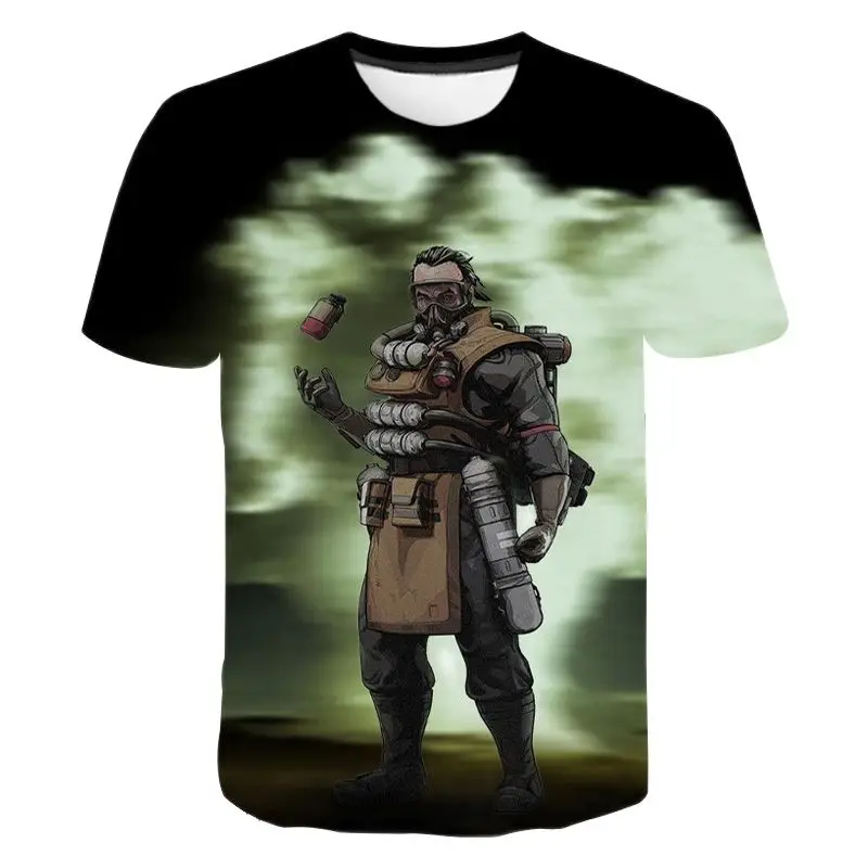 Футболка Apex Legends для мужчин, женщин и детей, футболка с 3D принтом, летние топы с коротким рукавом, крутая футболка для мальчиков и девочек, детская модная уличная одежда (art.: 3920c2fa43498) - 3920c2fa43498