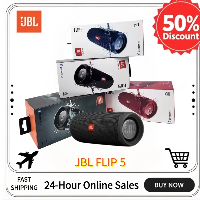 Оригинальный JBL Flip5 Bluetooth-динамик Мини-портативный водонепроницаемый беспроводной динамик бас-стерео музыка открытый динамик для путешествий и вечеринок Электроника
