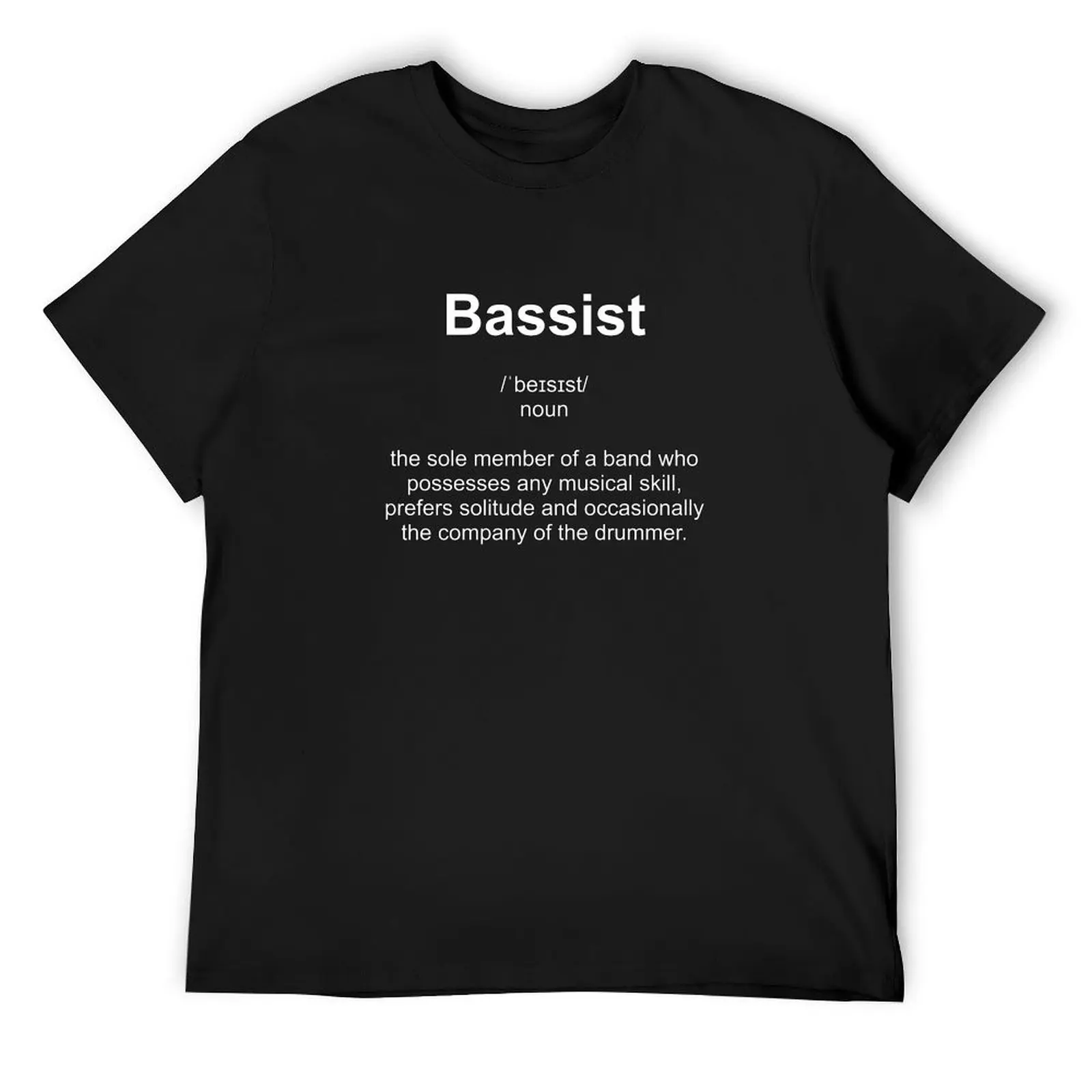 Футболка Definition of a Bassist, синяя арховая милая одежда, футболки с короткими рукавами для мужчин