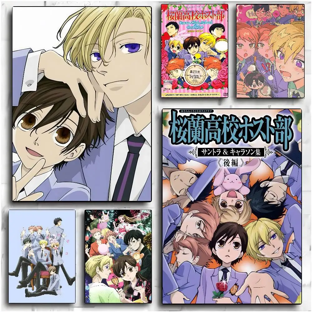 Фото O-Ouran High S-School Host Club постер HD Art липкая стена водонепроницаемый дом гостиная спальня бар эстетическое украшение №2