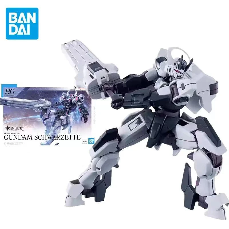 Оригинальная фигурка ведьмы Bandai GUNDAM HG 1/144 из Mercury SCHWARZETTE, игрушки, аниме Коллекционная модель, подарки для детей