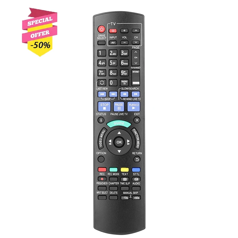 Пульт дистанционного управления N2QAYB001046 N2QAYB000759, совместимый с Panasonic blu-ray