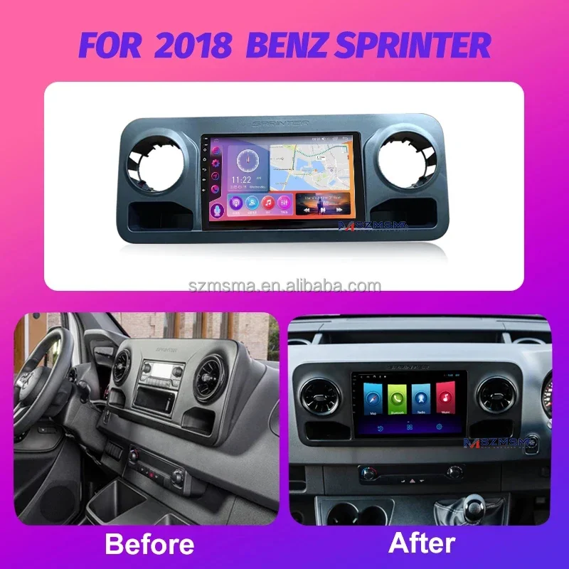 Фото Автомобильный DVD-плеер для Benz Sprinter 128-2019 с сенсорным экраном 10 дюймов №2