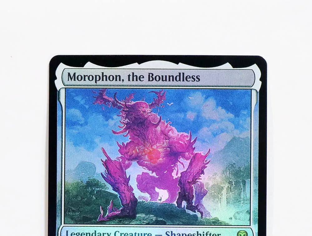 Morophon, the BoundlessFoil/Holo TCG Magic Proxy Black Высококачественные прокси- игральные карты Сбор настольных игр Коллекционные карты
