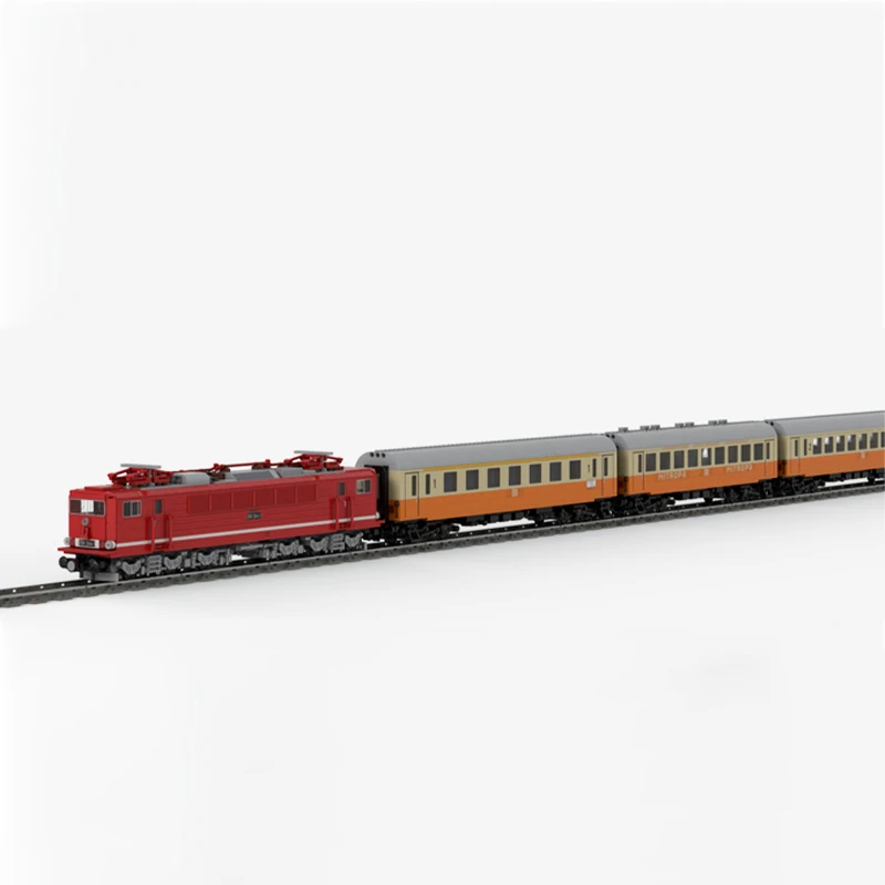 Фото City Express Восток, немецкий железнодорожный электрический локомотив BR250, пассажирские и грузовые каретки, строительный блок, модель, кирпичные игрушки, подарки №3