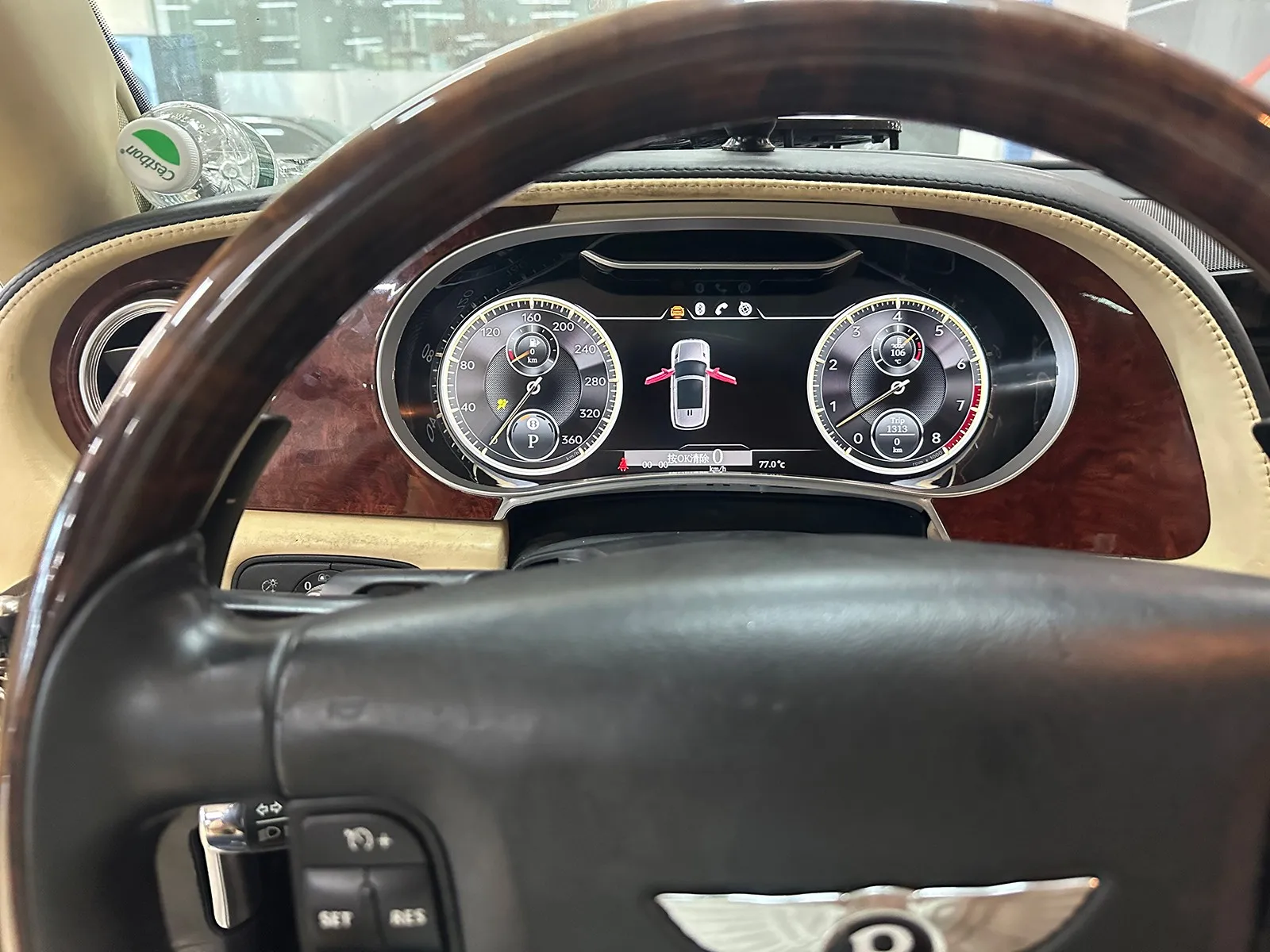 Фото Новое обновление для Bentley Continental GT Flying Spur 2005-2019, автомобильный ЖК-дисплей на приборной панели, спидометр, цифровой кластерный приборный датчик №3