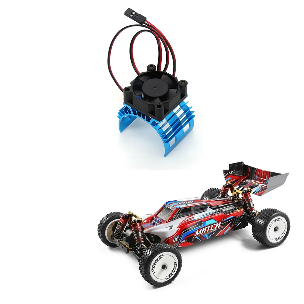Фото Для WLtoys A959-B 144001 124019 RC Car алюминиевый сплав крышка радиатора двигателя с охлаждающим вентилятором для двигателя 540 550 3650, 1 №5
