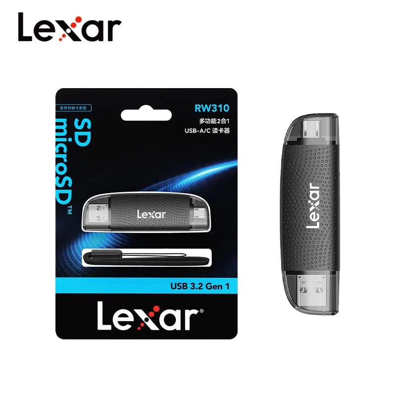 Устройство для чтения SD/Micro SD карт Lexar 310U, USB тип A/C