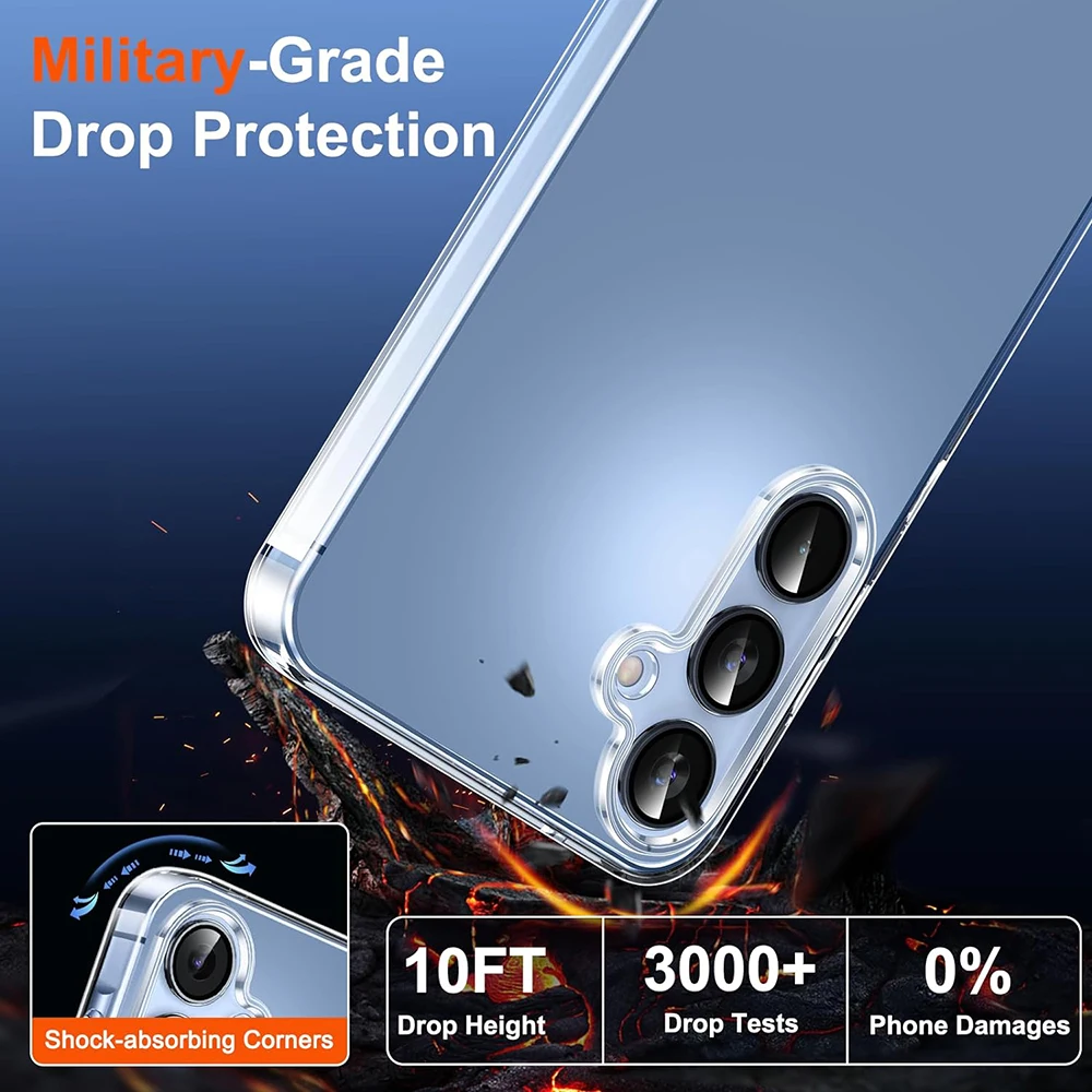 Фото Ультратонкий силиконовый мягкий чехол для Samsung Galaxy S25 S24 S23 S21 FE S22 Ultra Plus A16 A06 A55 A35 A15 A05S A54 A34 A14 A53 A33 №3