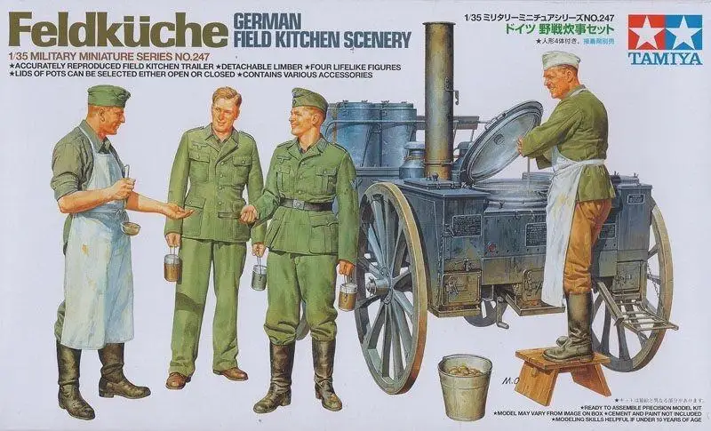 Tamiya масштаб 35247 1/35 модель Военный Набор фигурок немецкий полевой кухонный пейзаж