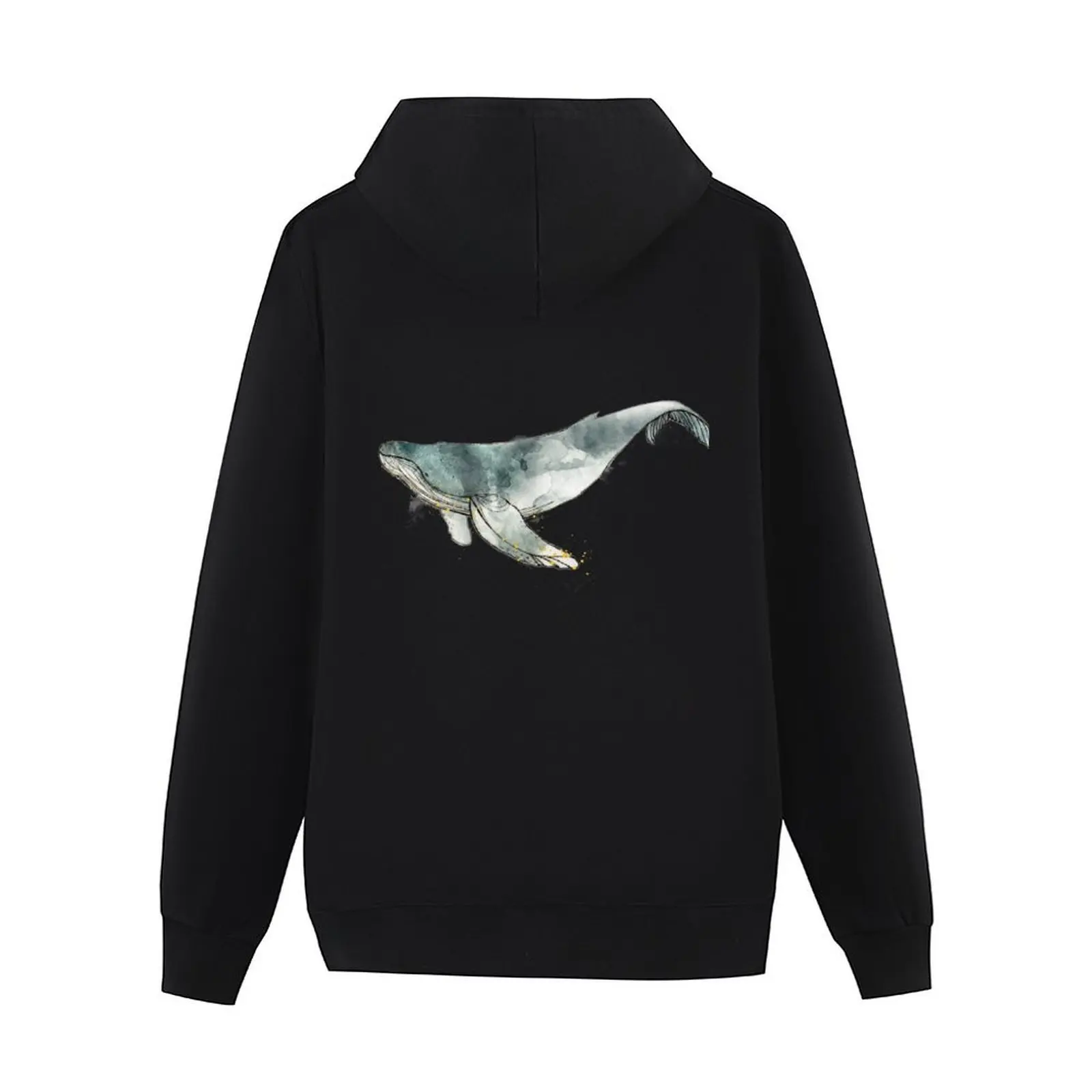 Фото Толстовка с капюшоном Humpback Whale, осенний мужской комплект свитшотов, футболки с рисунком, мужская блузка, новая футболка с капюшоном №3