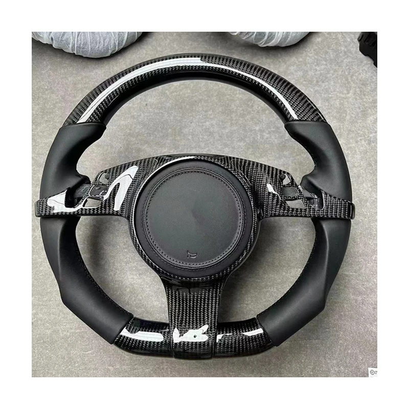 Без кнопки GT Sport, полное рулевое колесо Lenkrad из алькантары для Porsche Boxster 718 981 Taycan 911 Carrera 991 991.2 Cayenne