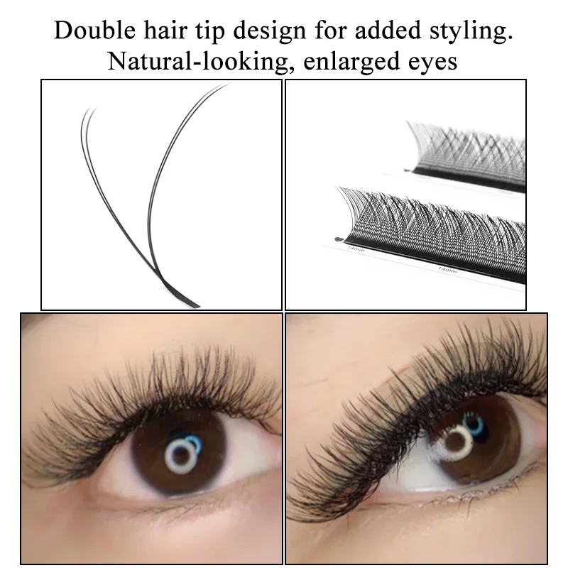 Фото Winky beauty YY Shape Индивидуальные ресницы C D Curl Натуральные ресницы ручной работы 0,05 0,07 мм Норковые ресницы премиум-класса №5